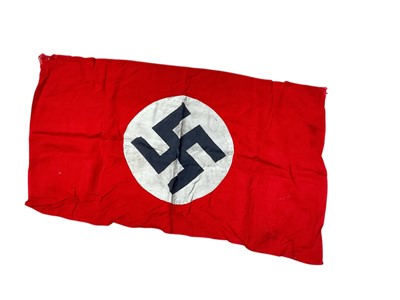 Lot 680 - Second World War Nazi German flag / banner, 72 x 42cm
