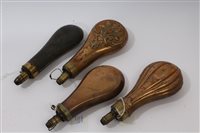 Lot 925 - Group of four 19th century copper and brass...