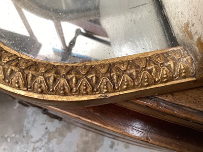 Lot 1330 - Antique gilt mirrored two tier corner shelf