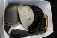 Lot 706 - One box of various military naval hats,...