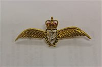 Lot 721 - Fine gold (9ct) and enamel Fleet Air Arm...