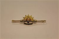 Lot 722 - Fine gold (15ct) and enamel Australian...