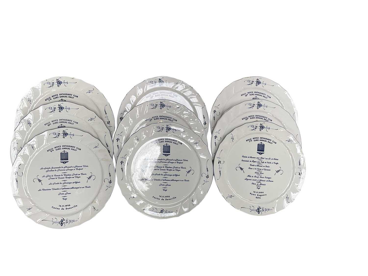 Lot 27 - Collection of twenty two Rolls-Royce Enthusiasts' Club Commemorative plates by Villeroy & Boch (22)