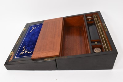 Lot 773 - Victorian coromandel and mother of pearl inlaid writing slope