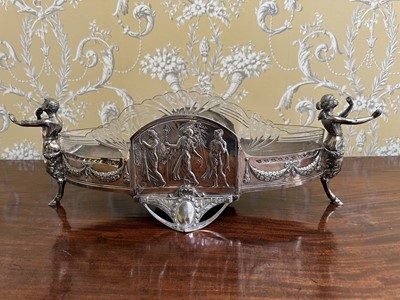 Lot 288 - Late 19th/early 20th century WMF table centre with glass liner