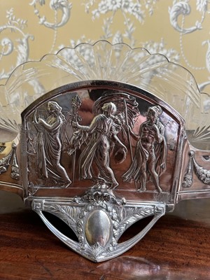 Lot 288 - Late 19th/early 20th century WMF table centre with glass liner