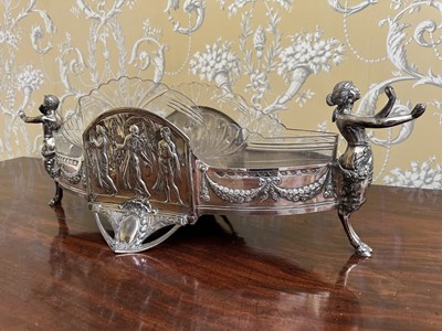 Lot 288 - Late 19th/early 20th century WMF table centre with glass liner