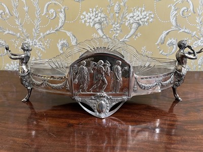 Lot 288 - Late 19th/early 20th century WMF table centre with glass liner