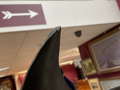 Lot 1032 - *Guy Taplin (b. 1939) Whale Fluke, painted wood, signed and titled, 83cm high