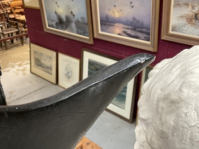 Lot 1032 - *Guy Taplin (b. 1939) Whale Fluke, painted wood, signed and titled, 83cm high