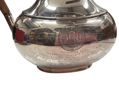 Lot 1159 - 1930s silver coffee pot