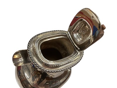 Lot 1159 - 1930s silver coffee pot