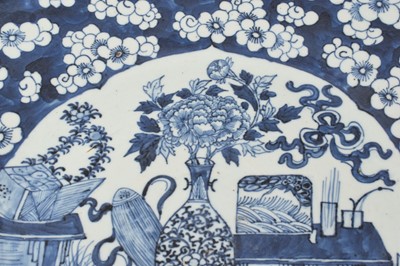 Lot 24 - Chinese blue and white charger