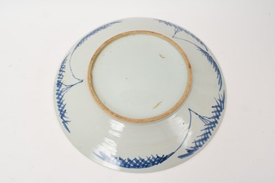 Lot 24 - Chinese blue and white charger