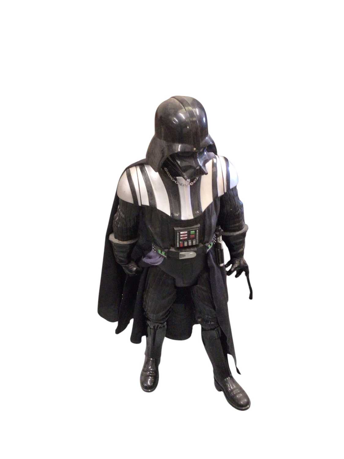 Lot 353 - Star Wars Jakks Pacific Inc large scale plastic action figures Darth Vader (no lightsaber) & Storm Trooper, both 800mm high