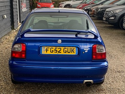 Lot 75 - 2002 MG ZS 180 2.5 V6 petrol, manual, hatchback, reg. no. FG52 GUK