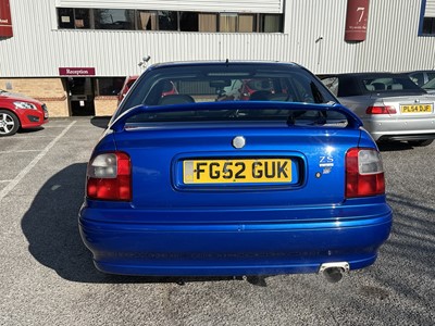 Lot 75 - 2002 MG ZS 180 2.5 V6 petrol, manual, hatchback, reg. no. FG52 GUK