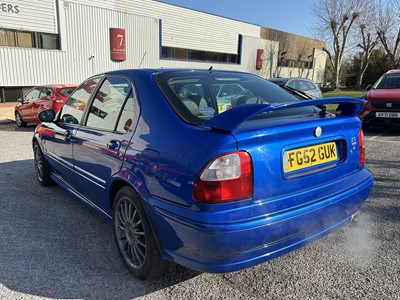 Lot 75 - 2002 MG ZS 180 2.5 V6 petrol, manual, hatchback, reg. no. FG52 GUK