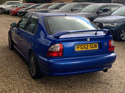 Lot 75 - 2002 MG ZS 180 2.5 V6 petrol, manual, hatchback, reg. no. FG52 GUK