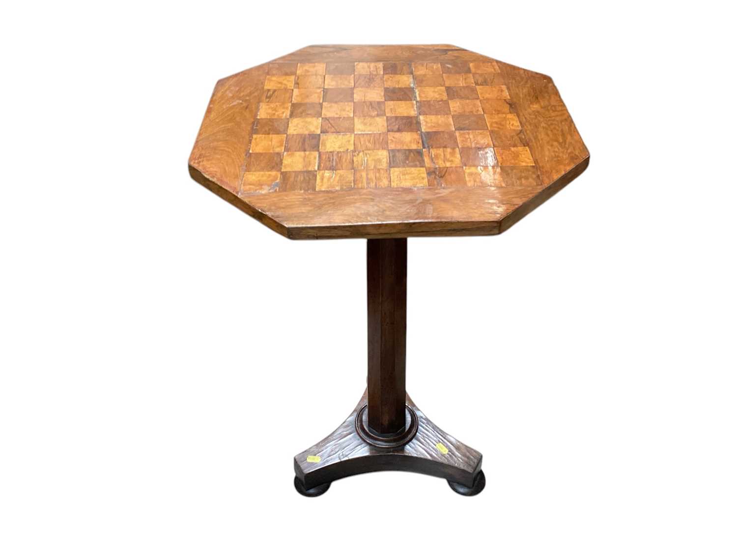 Lot 1371 - Regency chess pedestal table