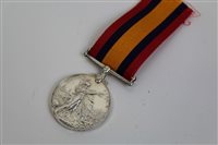 Lot 652 - Queens South Africa Medals, named to PTE. H....