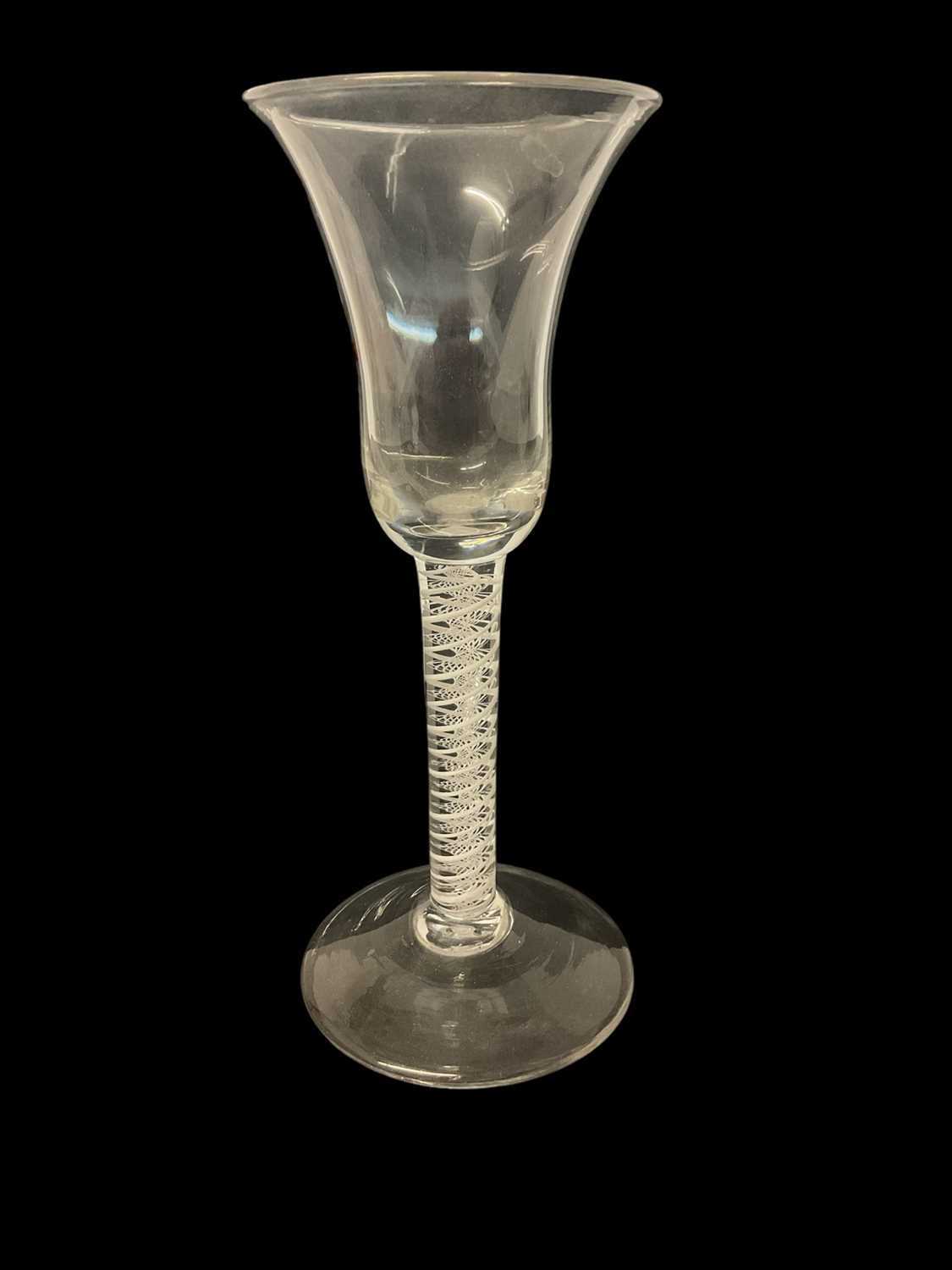 Lot 16 - Georgian opaque twist glass