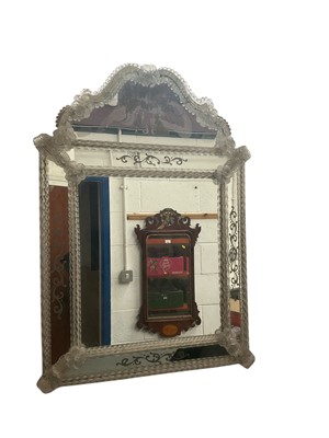 Lot 1558 - Venetian wall mirror