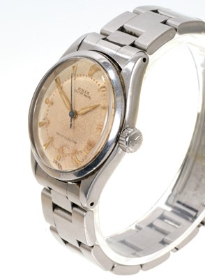 Lot 688 - 1950s Rolex Oyster Royal stainless steel wristwatch, purchased new in 1955, with the original receipt
