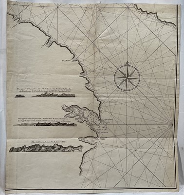 Lot 120 - Wells map of Eastern Europe, c.1700, “A New Map Of Sarmatia Europea Pannonia and Dacia”. By Edward Wells, 1667-1727. Laid to wove paper. The map 45x53.5cm. And one other 18th century nautical co...