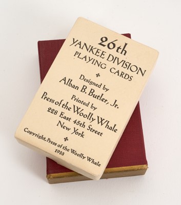 Lot 900 - Mademoiselle from Armentières, 1933 desk of cards published to commemorate the end of WW1