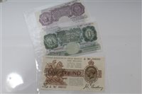 Lot 112 - G.B. banknotes - to include Third Bradbury...