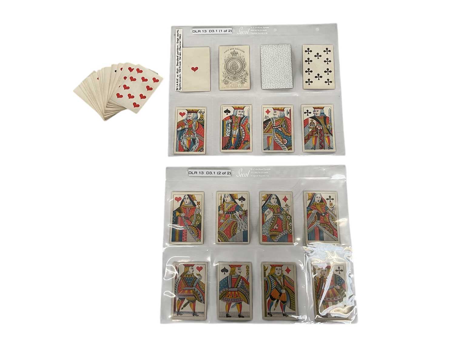 Lot 916 - Complete deck of 52 standard D3.1 De La Rue playing cards, circa 1840