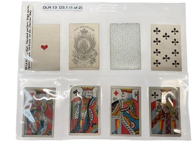 Lot 916 - Complete deck of 52 standard D3.1 De La Rue playing cards, circa 1840