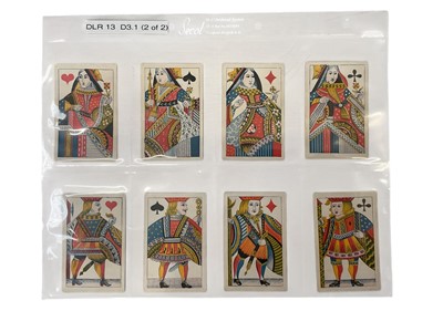 Lot 916 - Complete deck of 52 standard D3.1 De La Rue playing cards, circa 1840