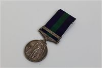 Lot 501 - Elizabeth II General Service Medals with one...