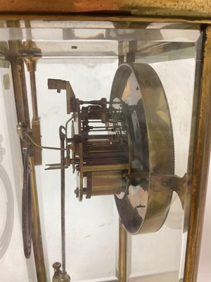 Lot 734 - Edwardian Four glass mantel clock
