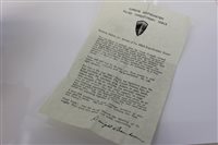 Lot 672 - Rare D-Day (Operation Overlord) letter by...