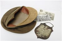 Lot 673 - Scare Second World War Polish officer's peaked...