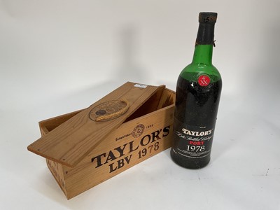 Lot 10 - Port, one magnum, Taylor's LBV 1978, bottled 1984, owc