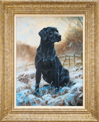 Lot 971 - *John Trickett (b.1952) oil on canvas - Dignity, signed, 61cm x 45.5cm, in gilt frame