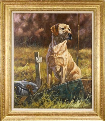 Lot 970 - *John Trickett (b.1952) oil on canvas - Duty Bound, signed, 61cm x 51cm, in gilt frame
