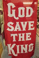 Lot 682 - First World War 'God Save the King' cotton...