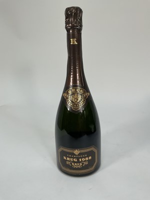 Lot 15 - One bottle, Krug Champagne vintage 1988, in original card box
