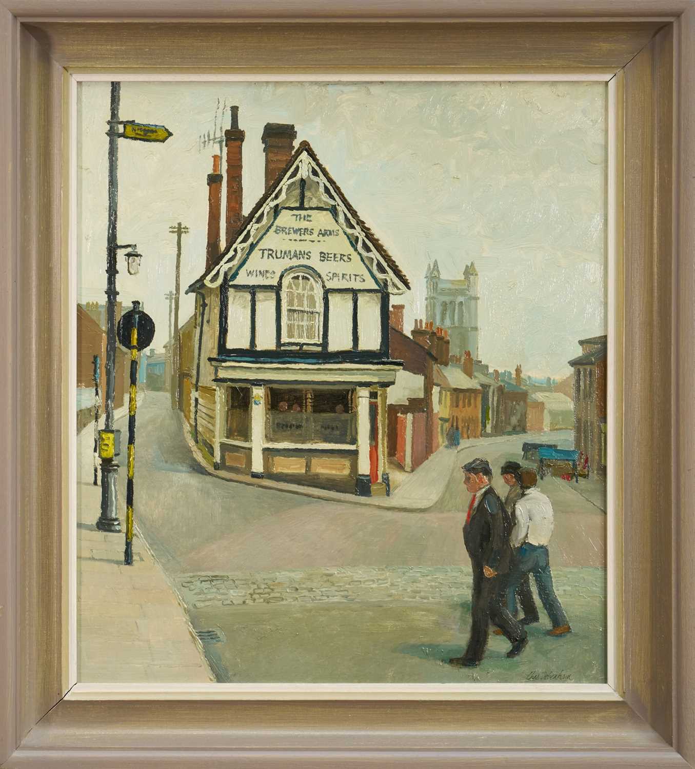 Lot 1132 - *Charles Debenham (b.1933) oil on board - Brewer's Arms, Colchester, 1961, signed, 45cm x 40cm, framed