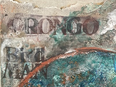 Lot 13 - 20th Century mixed media - Orongo, Bird man, 37cm x41cm, framed