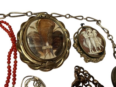 Lot 28 - Group of antique and later jewellery