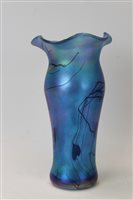Lot 2012 - John Ditchfield blue iridescent glass vase...