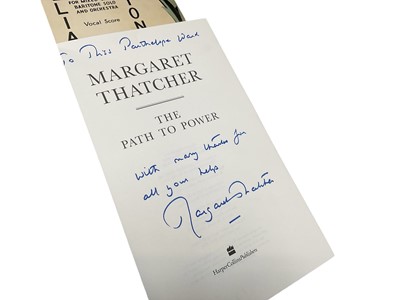 Lot 527 - Margaret Thatcher 'The Path to Power' signed and inscribed, together with six James Bond books, Edward Ardizzone illustrated books and others.
