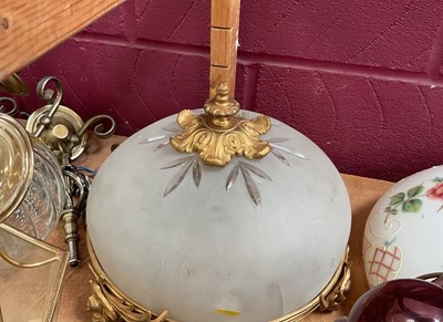 Lot 799 - Lot good quality light fittings and glass shades (3 shelf's)