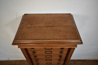 Lot 1420 - Victorian walnut Wellington chest